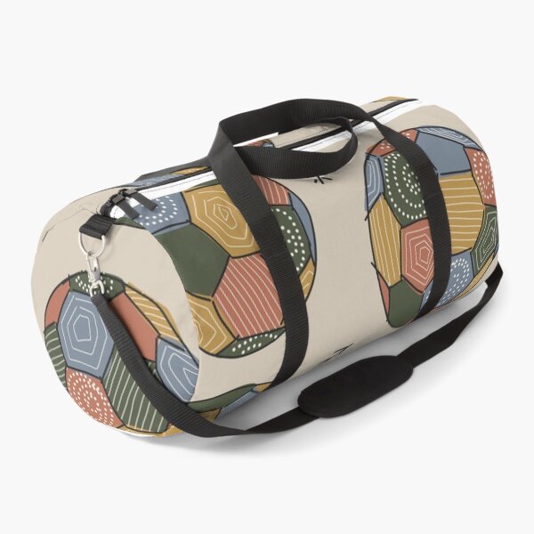 Item preview, Boho Soccer Ball Pattern - Earthy Multicolour Football Print designed and sold by Boho Vibes Studio.