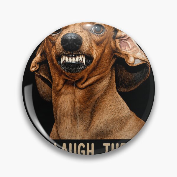 Item preview, Live. Laugh. Threaten. Angry Wiener Dog Funny T-Shirt designed and sold by adamlemon12.