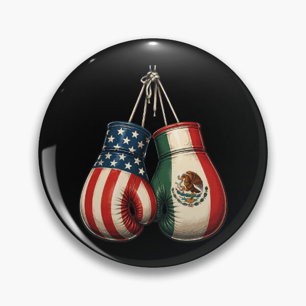 Item preview, Boxing Gloves USA & Mexican Flags Mexico Independence Day designed and sold by OlakunleOloroz.