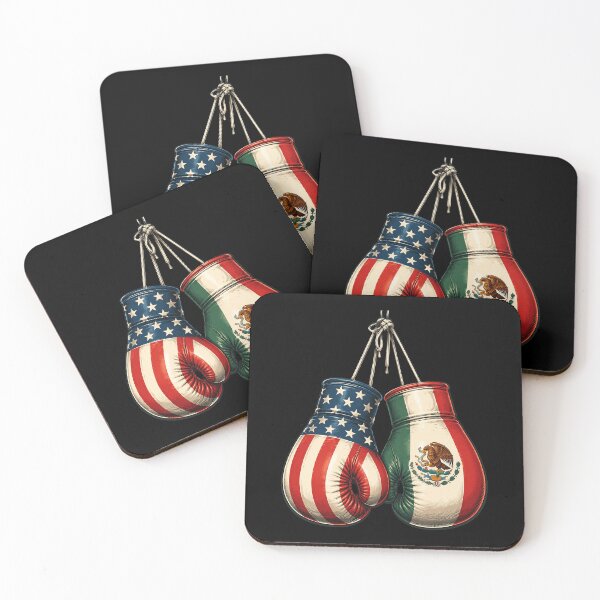 Item preview, Boxing Gloves USA & Mexican Flags Mexico Independence Day designed and sold by OlakunleOloroz.