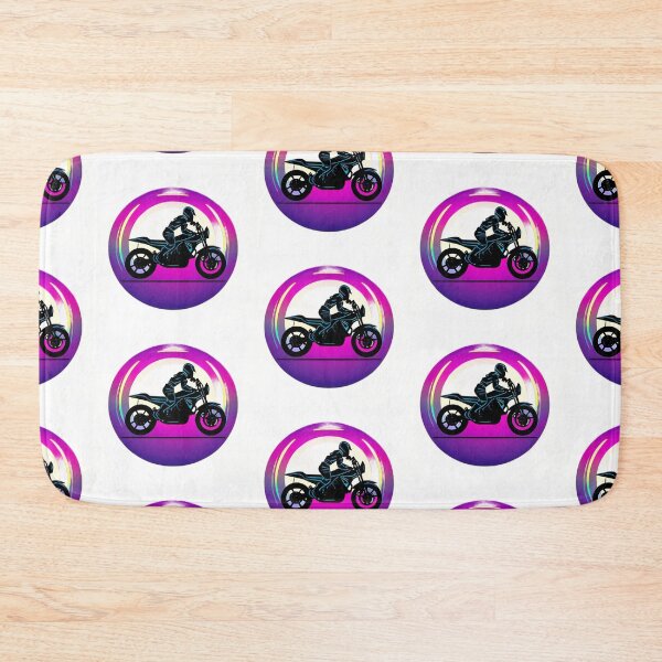 Item preview, Neon Silhouette Motorcycle Rider Graphic designed and sold by RaresS.