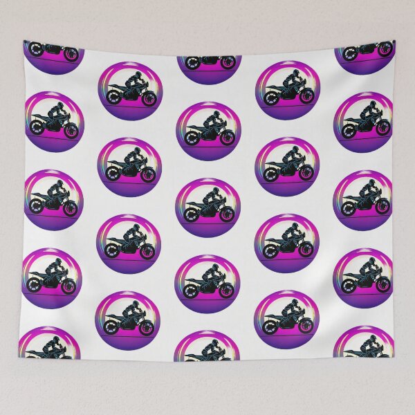 Item preview, Neon Silhouette Motorcycle Rider Graphic designed and sold by RaresS.
