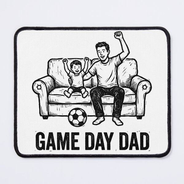 Item preview, Game Day Dad Funny Soccer Father Son Shirt designed and sold by TeNovaStudio.