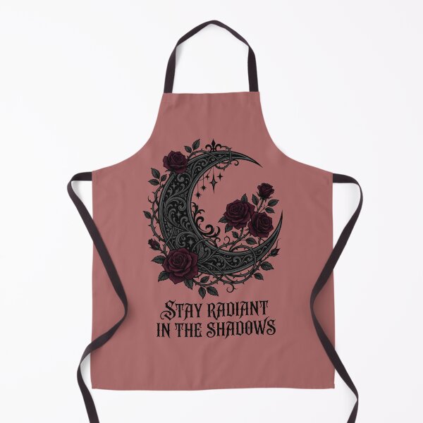 Item preview, Stay Radiant in the Shadows. Gothic Moon and Red Roses. designed and sold by MyHappyArtShop.