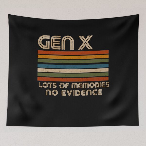 Item preview, Gen X Lots Of Memories No Evidence Retro Funny Generation designed and sold by RetroMini2026.