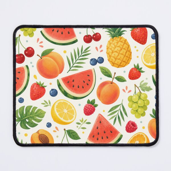 Item preview, Summer Fruit Pattern | Watermelon, Pineapple & Citrus Seamless Tropical Design designed and sold by DreamPixelPrint.