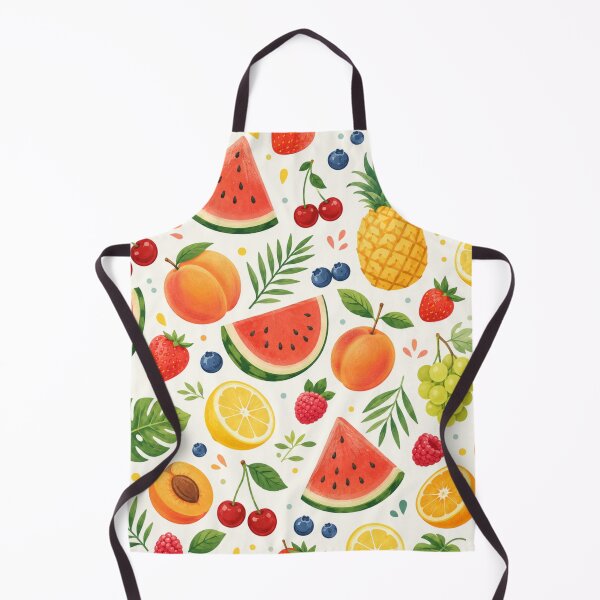 Item preview, Summer Fruit Pattern | Watermelon, Pineapple & Citrus Seamless Tropical Design designed and sold by DreamPixelPrint.