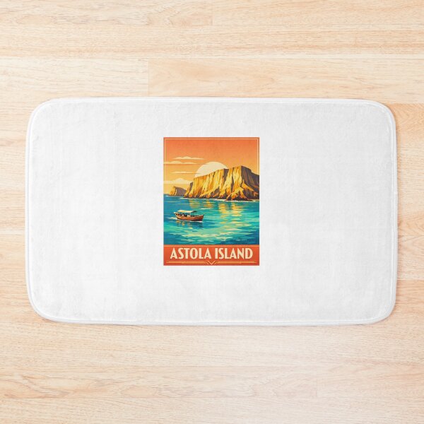 Item preview, Astola Island Pakistan Vintage Travel Poster Art designed and sold by sohail_arts.
