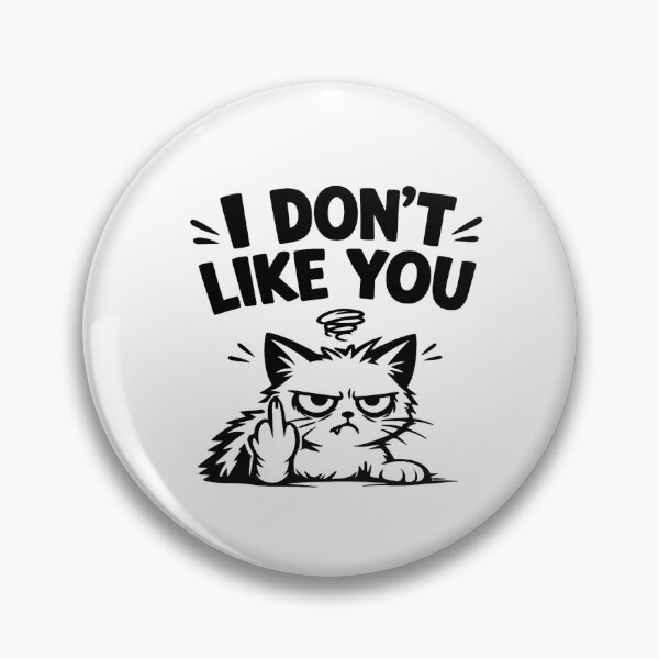 Item preview, I Don't Like You - Grumpy Cat Giving the Middle Finger Funny designed and sold by SociallyDeadClub.