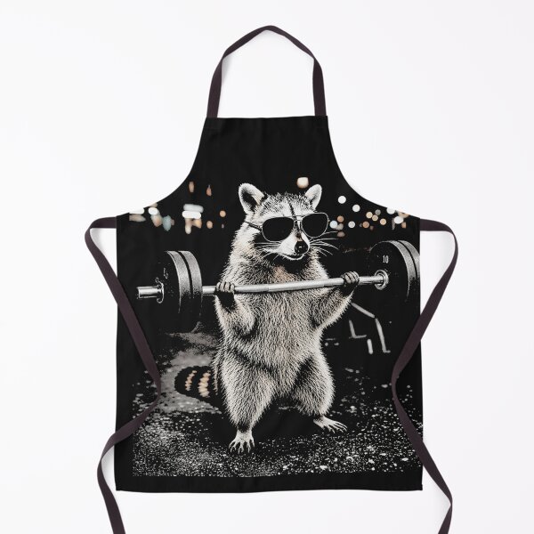 Item preview, Raccoon Gym Workout Lifter with Sunglasses designed and sold by Tsugraf Designs.