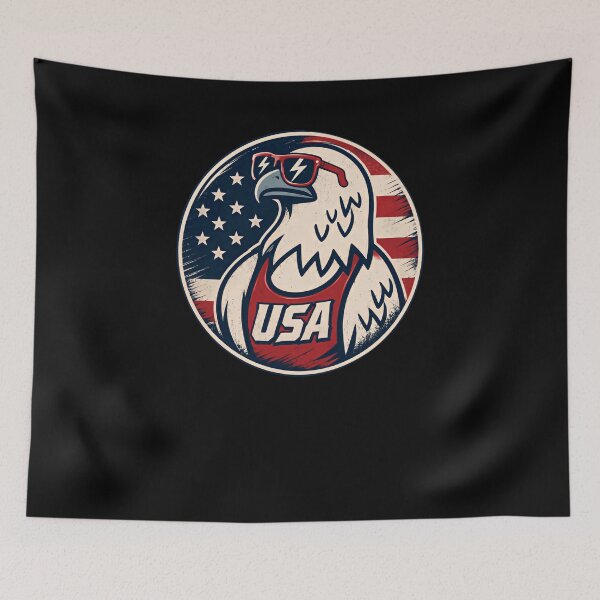 Item preview, USA Bald Eagle American Patriot Independence Day designed and sold by RetroMini2026.