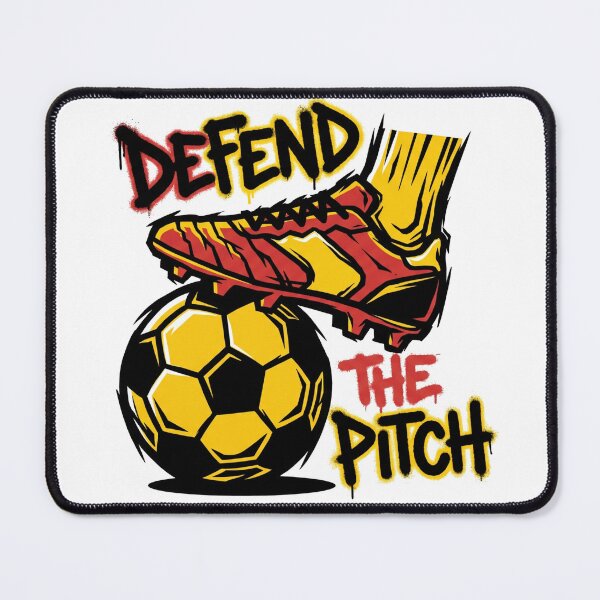 Item preview, Defend The Pitch Soccer Cleat Graffiti Graphic designed and sold by TeNovaStudio.