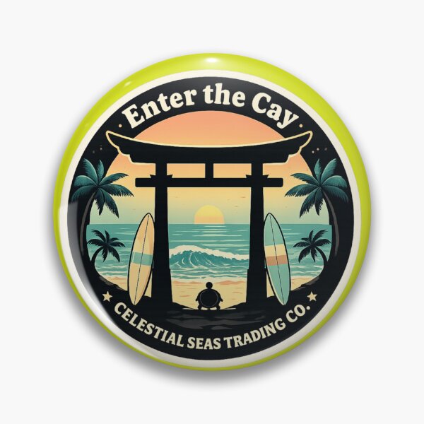Item preview, Enter the Cay – Tropical Surf Gate Coastal Island Design designed and sold by celestialseastc.