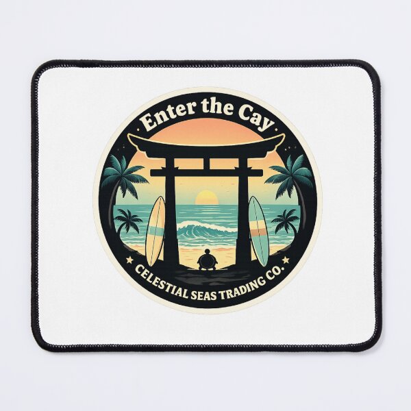 Item preview, Enter the Cay – Tropical Surf Gate Coastal Island Design designed and sold by celestialseastc.