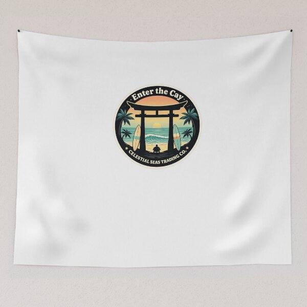 Item preview, Enter the Cay – Tropical Surf Gate Coastal Island Design designed and sold by celestialseastc.