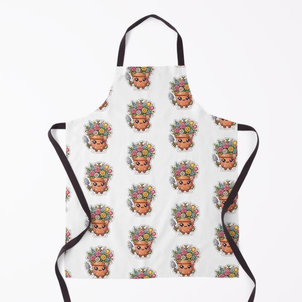 Item preview, Cute Kawaii Flower Pot Gardener Sticker designed and sold by Adamsshop24.