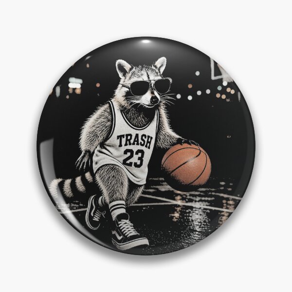 Item preview, Raccoon Dribbling Basketball Athletic Attire 23 designed and sold by Tsugraf Designs.