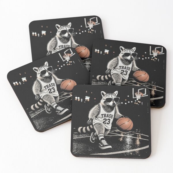 Item preview, Raccoon Dribbling Basketball Athletic Attire 23 designed and sold by Tsugraf Designs.