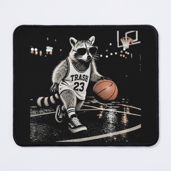 Item preview, Raccoon Dribbling Basketball Athletic Attire 23 designed and sold by Tsugraf Designs.