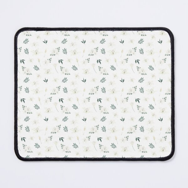 Item preview, Watercolor White Lilies and Muted Green Leaves Seamless Floral Pattern designed and sold by N0irNest.