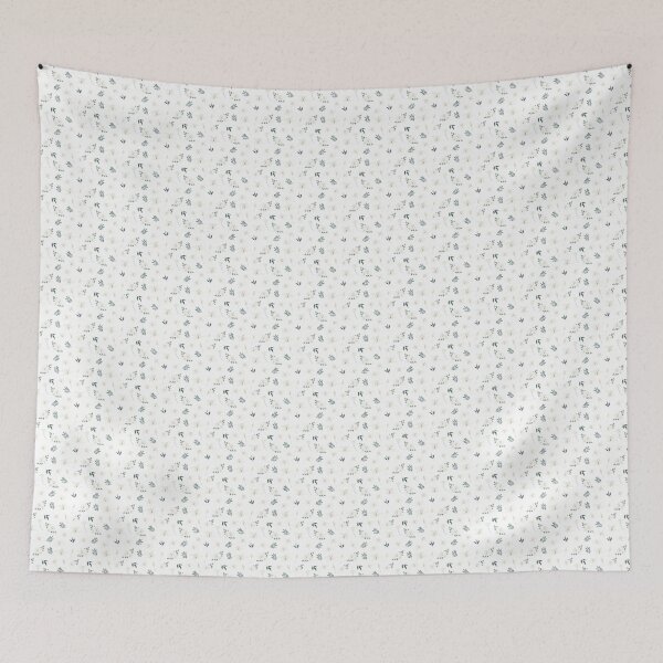 Item preview, Watercolor White Lilies and Muted Green Leaves Seamless Floral Pattern designed and sold by N0irNest.
