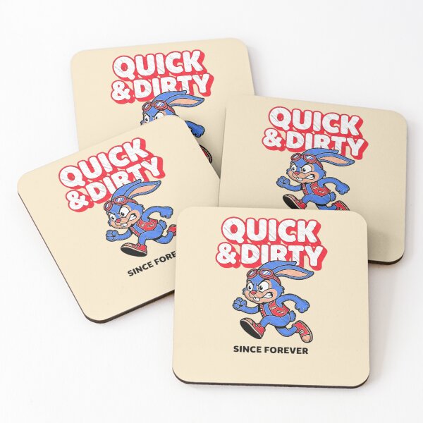 Item preview, Quick And Dirty Since Forever Rabbit Goggles Graphic  — Funny Attitude Humor Streetwear  designed and sold by SkTee2k.