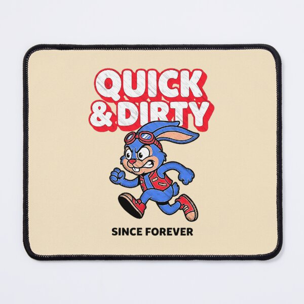 Item preview, Quick And Dirty Since Forever Rabbit Goggles Graphic  — Funny Attitude Humor Streetwear  designed and sold by SkTee2k.
