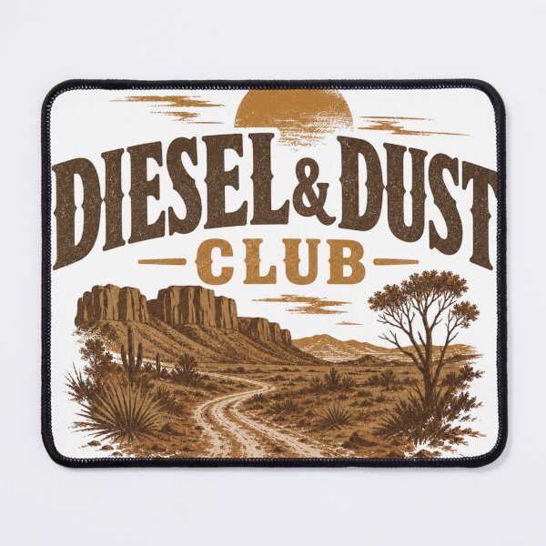 Item preview, Diesel and Dust Club Tee | Trucking Outback Life designed and sold by CurlyDogDesigns.