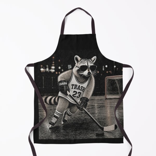 Item preview, Masked Raccoon Ice Hockey Rink Athlete designed and sold by Tsugraf Designs.