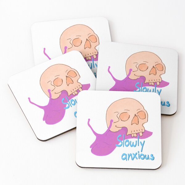 Item preview, Slowly anxious - snail with human skull designed and sold by mousse-tache.