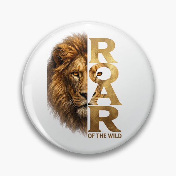 Item preview, ROAR of the Wild Lion Typography designed and sold by Presshue.