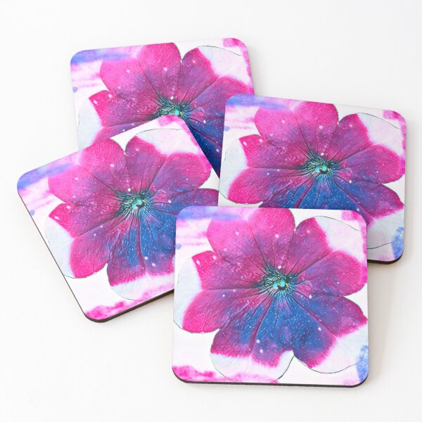 Item preview, Watercolor Rainbow Impressionist Petunia Flower Art designed and sold by BalkanBloom.