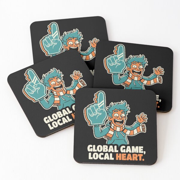 Item preview, Global Game Local Heart Soccer Fan Shirt designed and sold by TeNovaStudio.