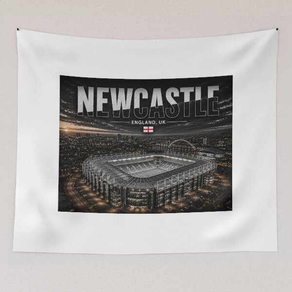 Item preview, Newcastle Sports Stadium Heritage – Black & White Edition designed and sold by globetrottergfx.