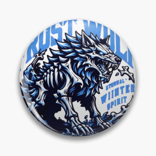 Item preview, Frost Wolf Winter Spirit – Tribal Ice Wolf Fantasy Design designed and sold by Flipnship.