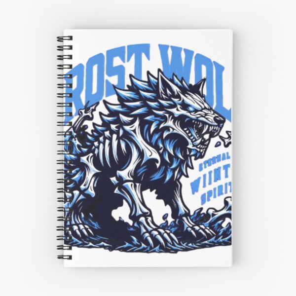 Artikelvorschau, Frostwolf-Wintergeist – Stammes-Eiswolf-Fantasy-Design entworfen und verkauft von Flipnship.