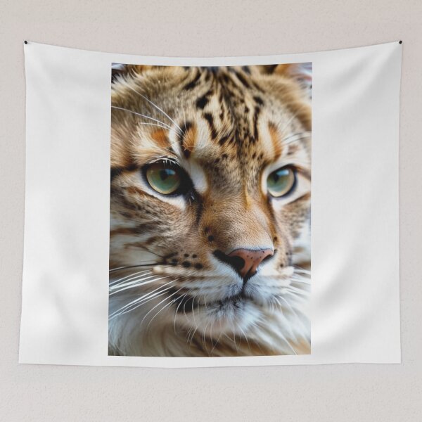 Item preview, Animals - Snow Leopard, Hyper-realistic Portrait with Piercing Gaze designed and sold by DoodyPets.