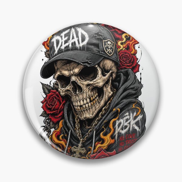 Item preview, Skull in Hoodie with Roses and Flames Gothic Streetwear Design | Dark Grunge Skeleton Art designed and sold by Moriarty's Digital Visions.
