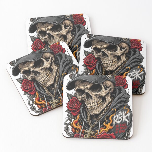 Item preview, Skull in Hoodie with Roses and Flames Gothic Streetwear Design | Dark Grunge Skeleton Art designed and sold by Moriarty's Digital Visions.