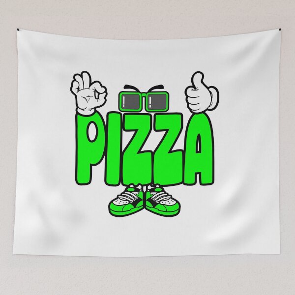 Item preview, Pizza - FOOD design Character Bold Retro designed and sold by NFTWords.