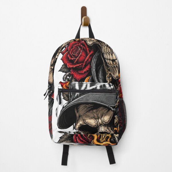 Item preview, Skull in Hoodie with Roses and Flames Gothic Streetwear Design | Dark Grunge Skeleton Art designed and sold by Moriarty's Digital Visions.