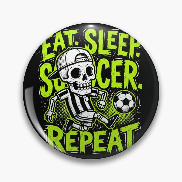 Item preview, Eat Sleep Soccer Repeat Funny Skeleton Shirt designed and sold by TeNovaStudio.