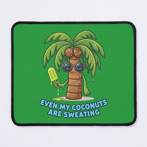 Item preview, A palm tree with coconuts on hot days. designed and sold by MyHappyArtShop.