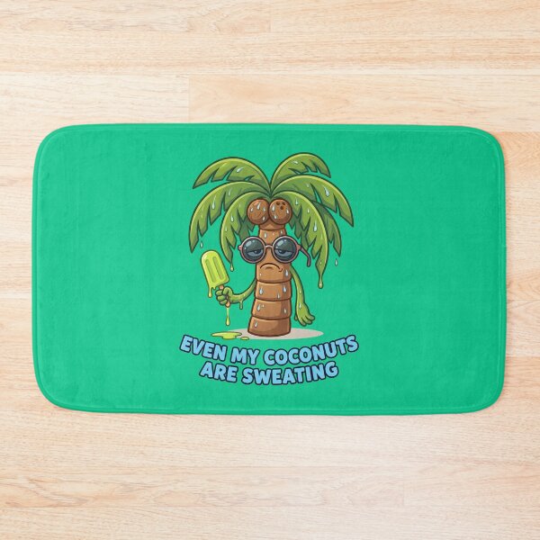 Item preview, A palm tree with coconuts on hot days. designed and sold by MyHappyArtShop.