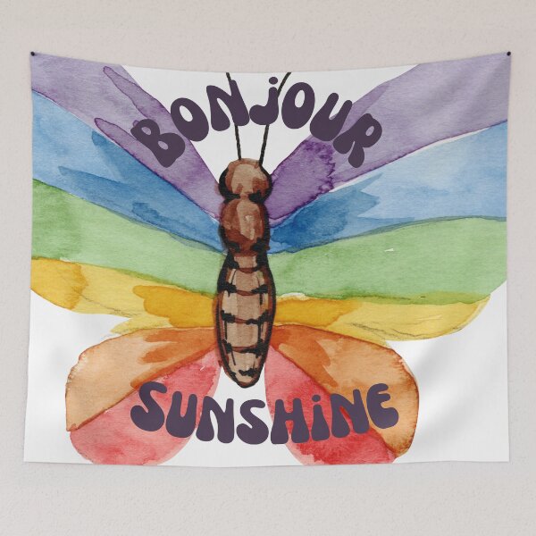 Item preview, Bonjour Sunshine butterfly pattern designed and sold by fPwLStudio.