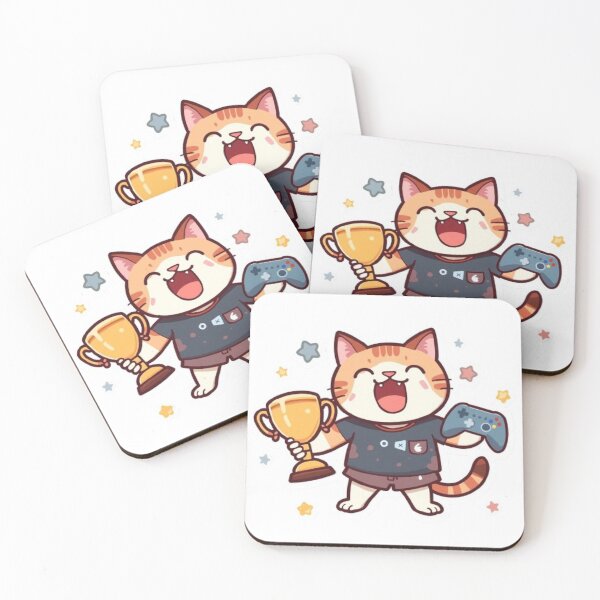 Item preview, Victory Cat Gaming Sticker designed and sold by Stylestickers55.