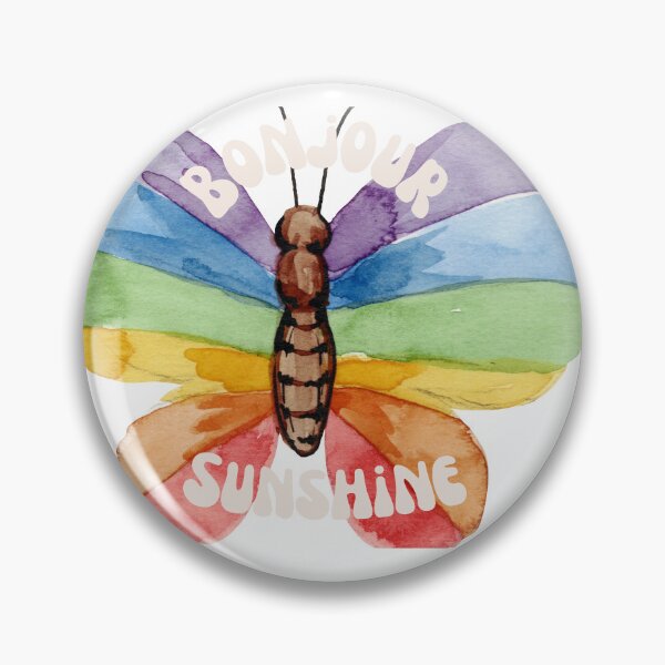 Item preview, Bonjour Sunshine Butterfly Watercolor designed and sold by fPwLStudio.