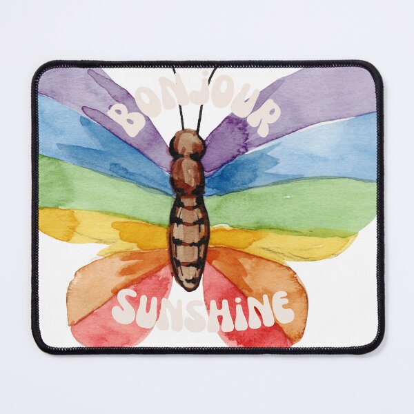 Item preview, Bonjour Sunshine Butterfly Watercolor designed and sold by fPwLStudio.
