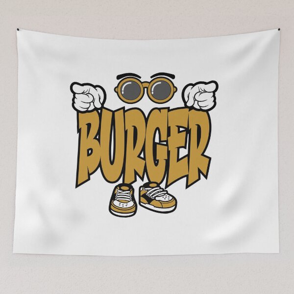Item preview, Burger - FOOD Words Character Bold Retro designed and sold by NFTWords.