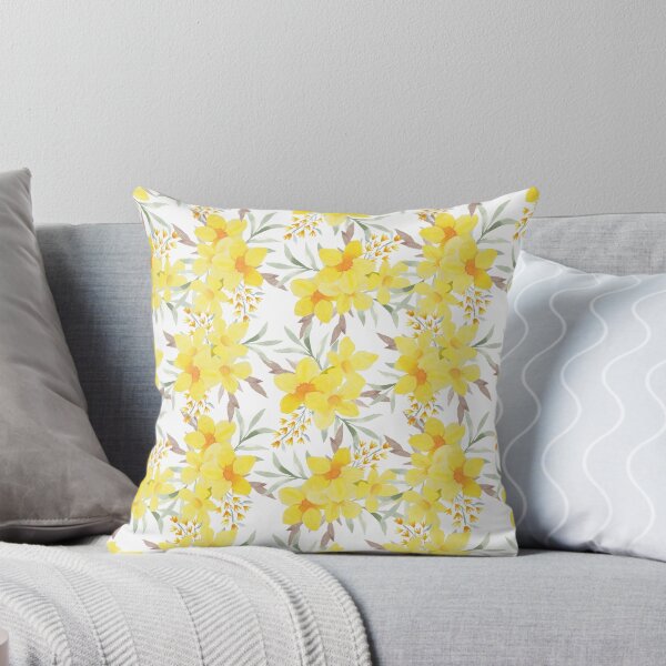 Item preview, Flores amarillas sobre fondo blanco designed and sold by TeeGeeTees.